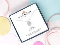 Libra Zodiac Necklace in Sterling Silver